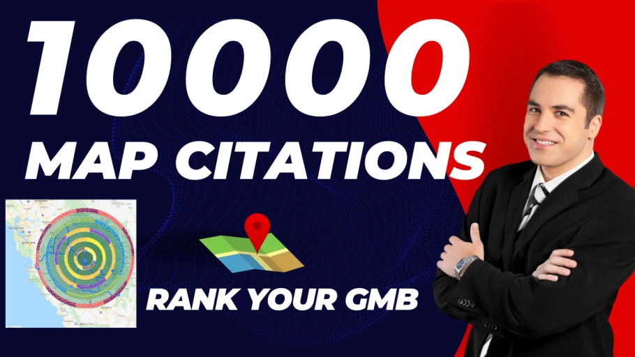 Give 10,000 google maps citations for Rank your GMB featured image