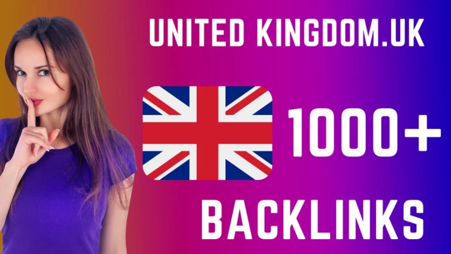 Give 1000+ United Kingdom based backlinks from local UK domains cover image